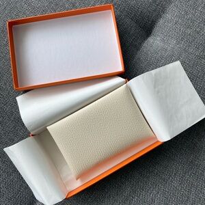Hermes Cream Key & Card Holder